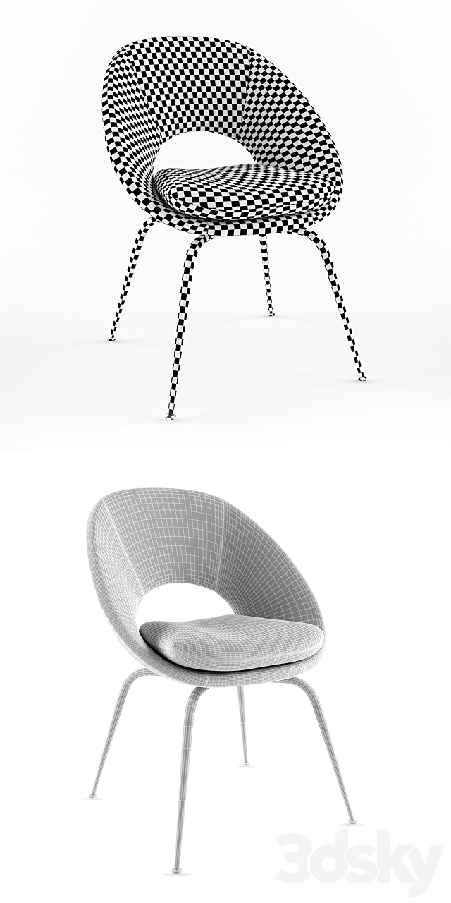 Orb Dining Chair 3DSMax File - thumbnail 3