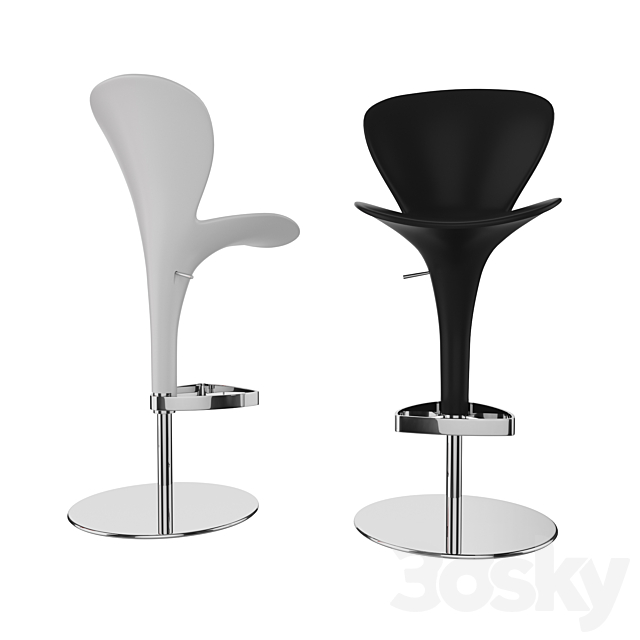 Oslo bar stool 3DSMax File - thumbnail 2