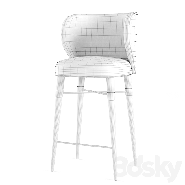 Ottiu – Louis Bar Chair 3DSMax File - thumbnail 3