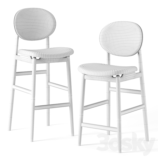 Outline Barstool by Ariake 3DSMax File - thumbnail 2