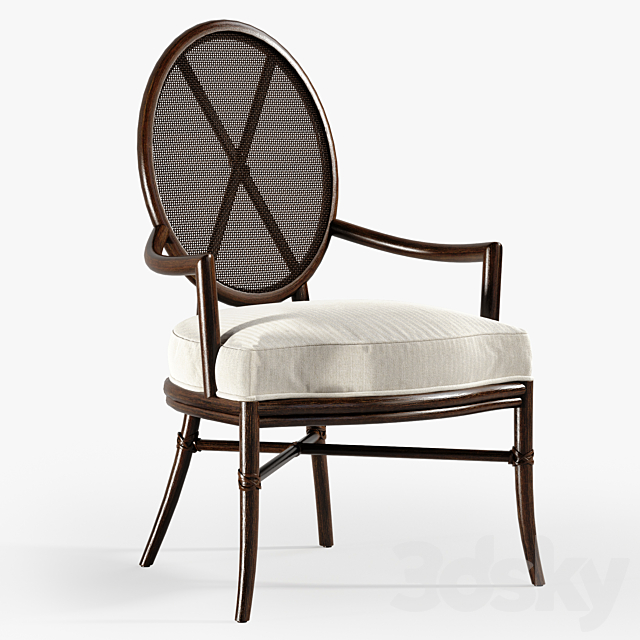 Oval X-Back Chair 3DSMax File - thumbnail 1