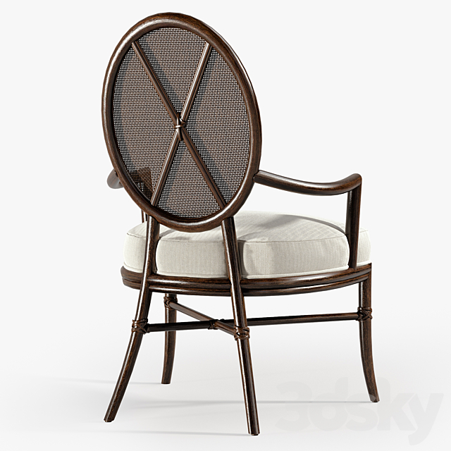 Oval X-Back Chair 3DSMax File - thumbnail 2