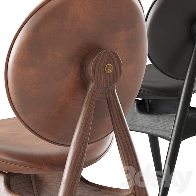 Overgaard & Dyrman Circle Dining Chair 3DSMax File - thumbnail 2