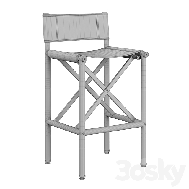 Palecek baxter barstool 3DSMax File - thumbnail 3