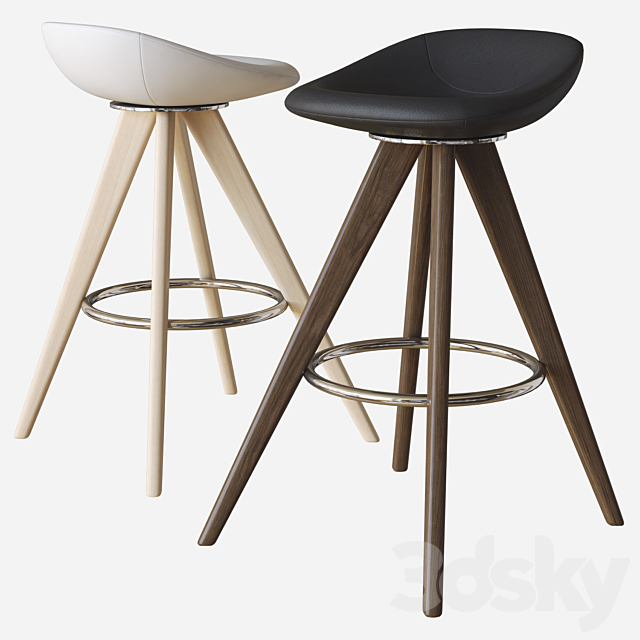 palm stool calligaris 3DSMax File - thumbnail 1