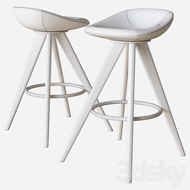 palm stool calligaris 3DSMax File - thumbnail 3