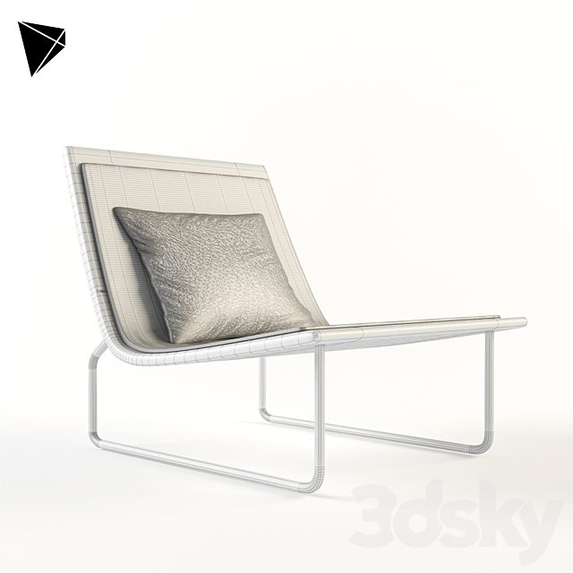 Paola Lenti Sand Chair 3DS Max Model - thumbnail 3