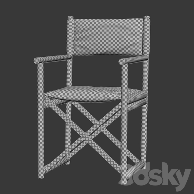 Paraggi yacht chair 3DS Max Model - thumbnail 4