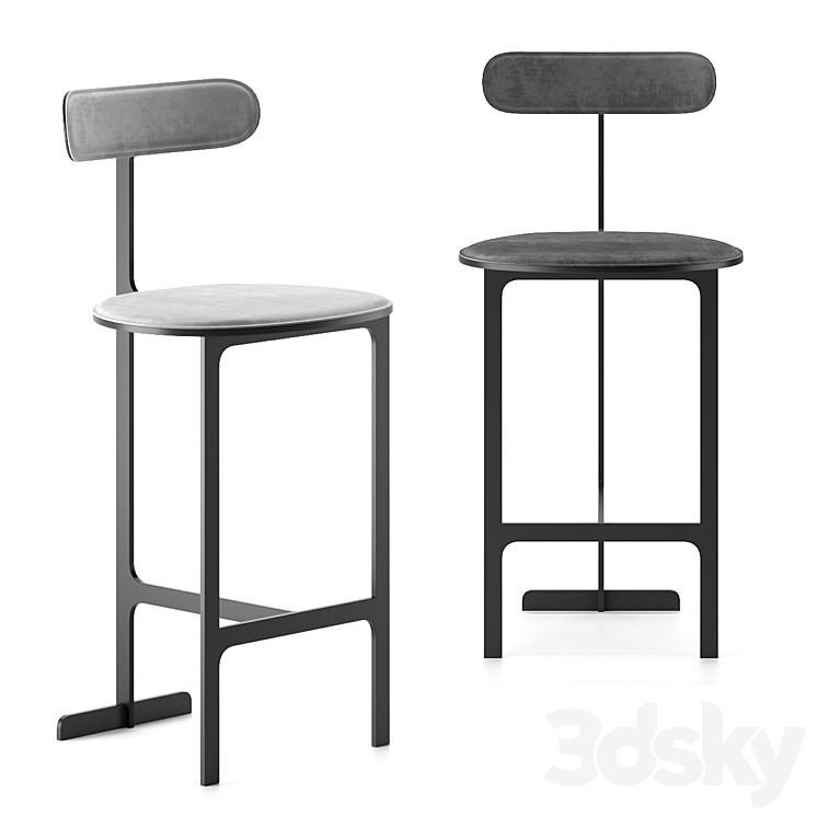 Park Place | Bar Stool by Man of Parts 3DS Max Model - thumbnail 3