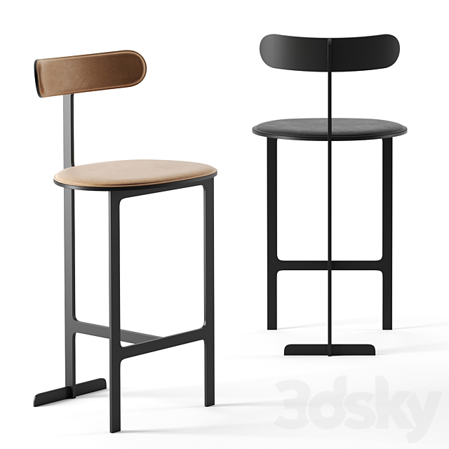 Park Place Bar Stool by Man of Parts 3DSMax File - thumbnail 1