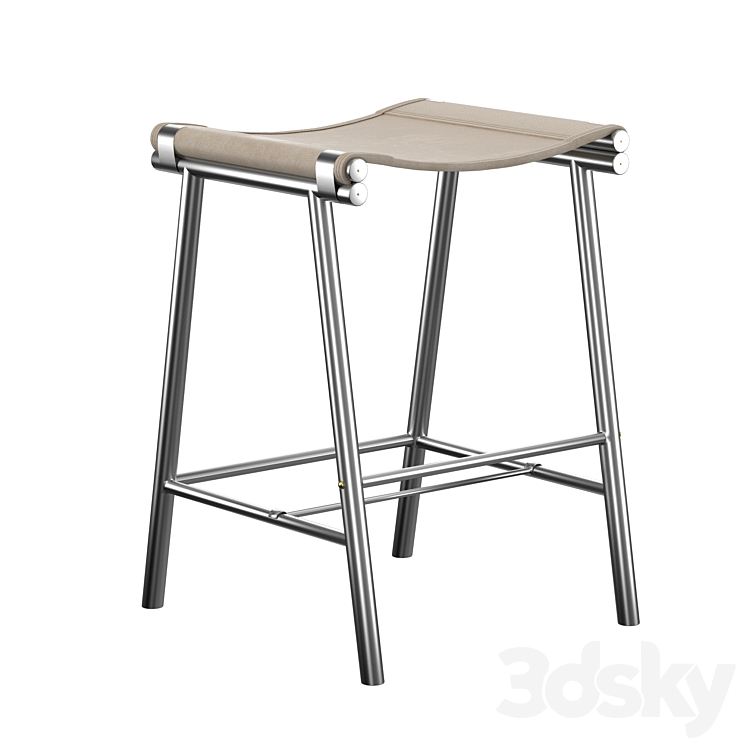 parker stool 3DS Max Model - thumbnail 2