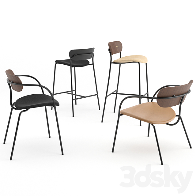 Pavilion Chairs Collection by & TRADITION 3ds Max - thumbnail 2