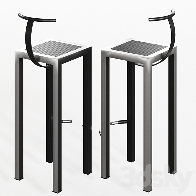 Philippe Starck Sarapis Stool 3DSMax File - thumbnail 2