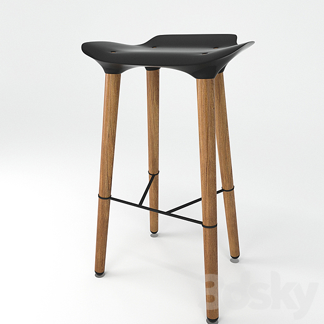 Pilot Stool Quinze & Milan 3DSMax File - thumbnail 2