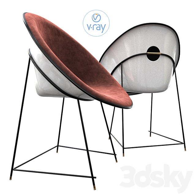 Plank BB-cup armchair 3DSMax File - thumbnail 2