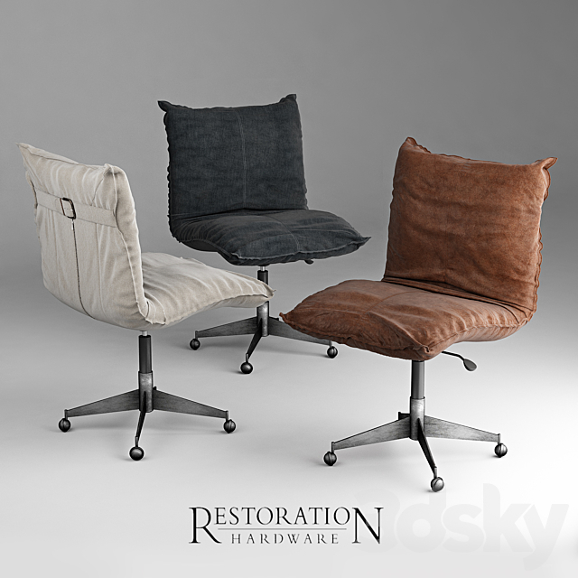 Platt desk chair_RH 3DSMax File - thumbnail 1