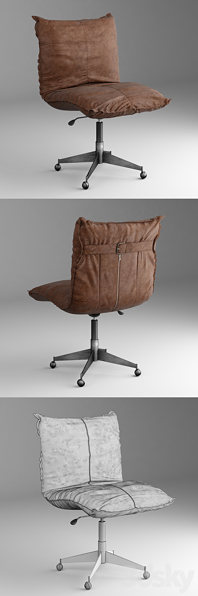 Platt desk chair_RH 3DSMax File - thumbnail 2