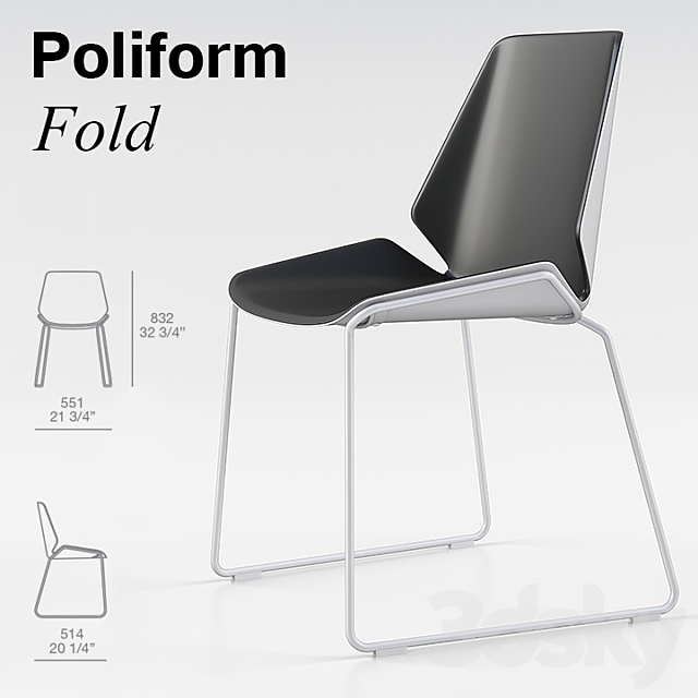 Poliform Fold 3DSMax File - thumbnail 1