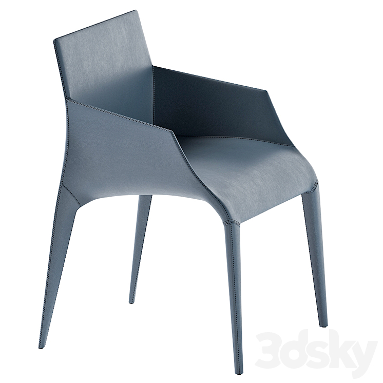 Poliform Seattle Chair 3DS Max Model - thumbnail 2