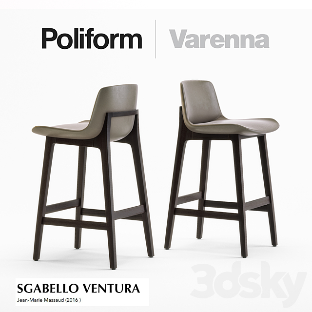 POLIFORM SGABELLO VENTURA 3DSMax File - thumbnail 1