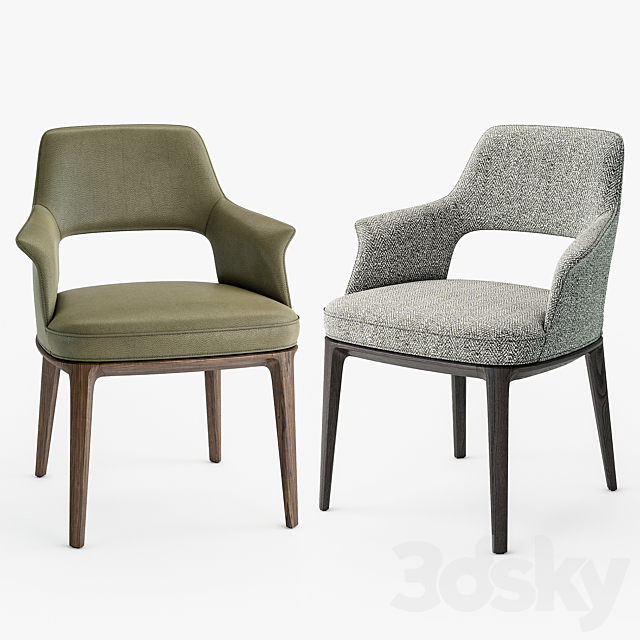 Poliform sophie lite chair 3DSMax File - thumbnail 3