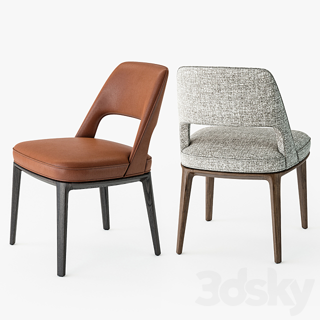 Poliform sophie lite chair 3DSMax File - thumbnail 4