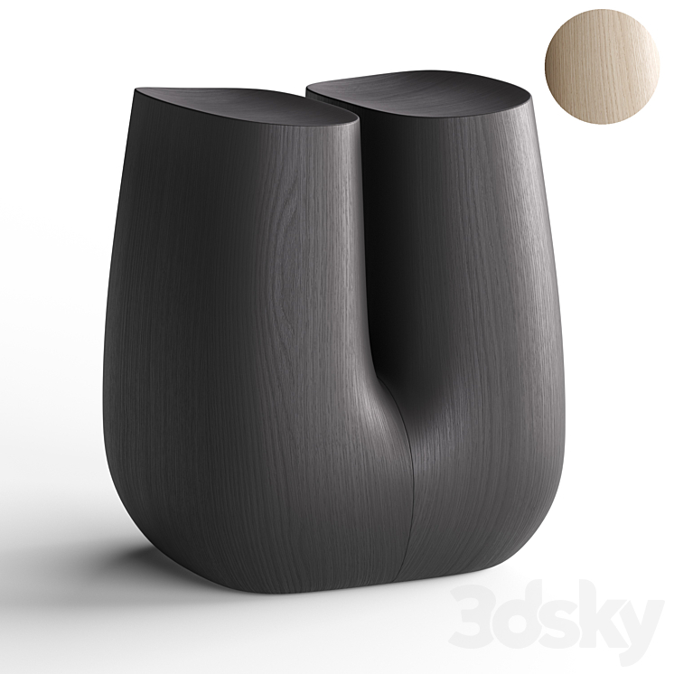 Poliform Ube Stool 3DS Max Model - thumbnail 1