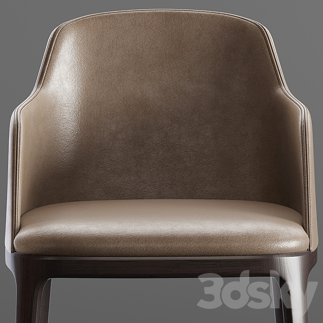 Poliform_GRACE_Leather_Chair 3ds Max - thumbnail 2