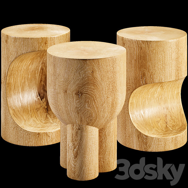 Pols potten stool chairs 3DSMax File - thumbnail 1