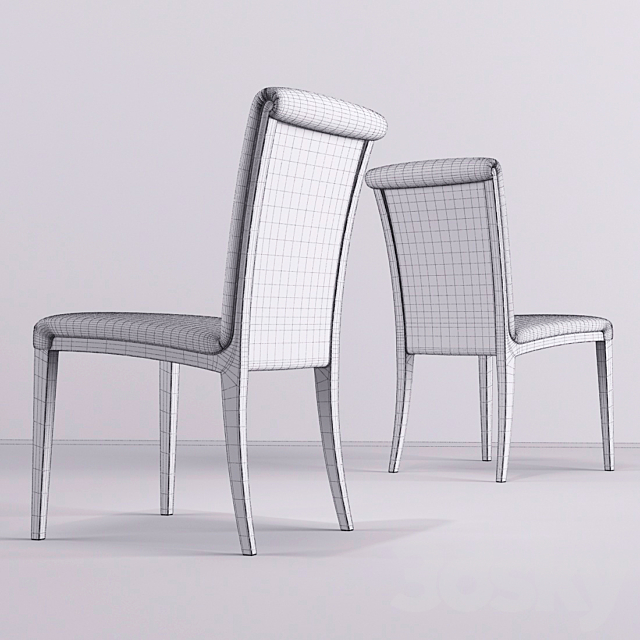 Poltrona Frau Samo Chair 3DSMax File - thumbnail 3