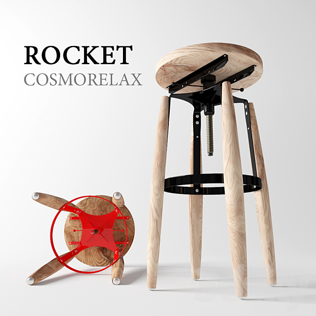 Polubarny chair Rocket 3DSMax File - thumbnail 1