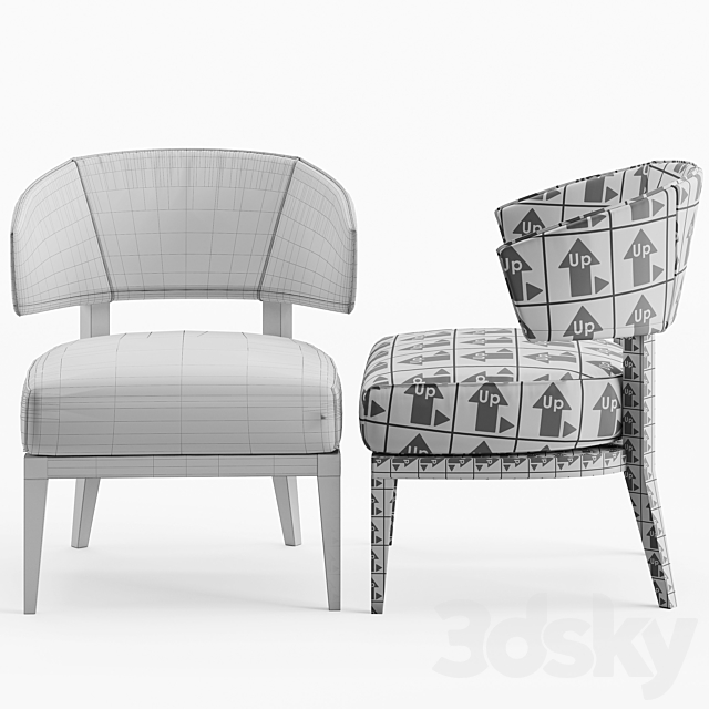 Porada lenie chair 3DSMax File - thumbnail 5