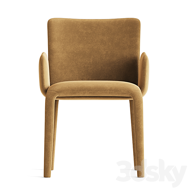 Potocco Lars Dining Chair 3DS Max Model - thumbnail 4