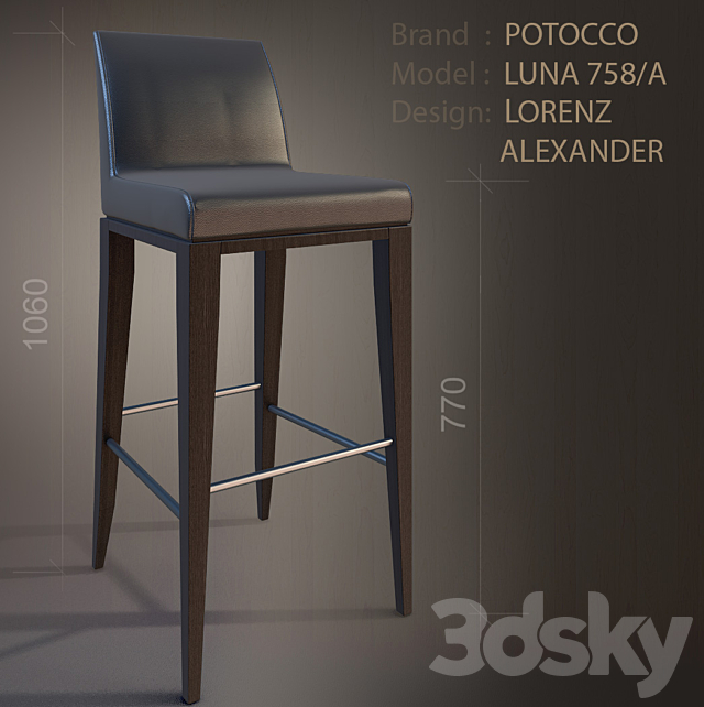 Potocco Luna 758 3DSMax File - thumbnail 1