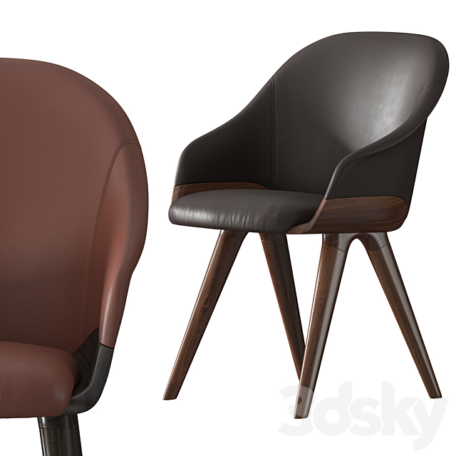 Potocco lyz armchair 3DSMax File - thumbnail 2