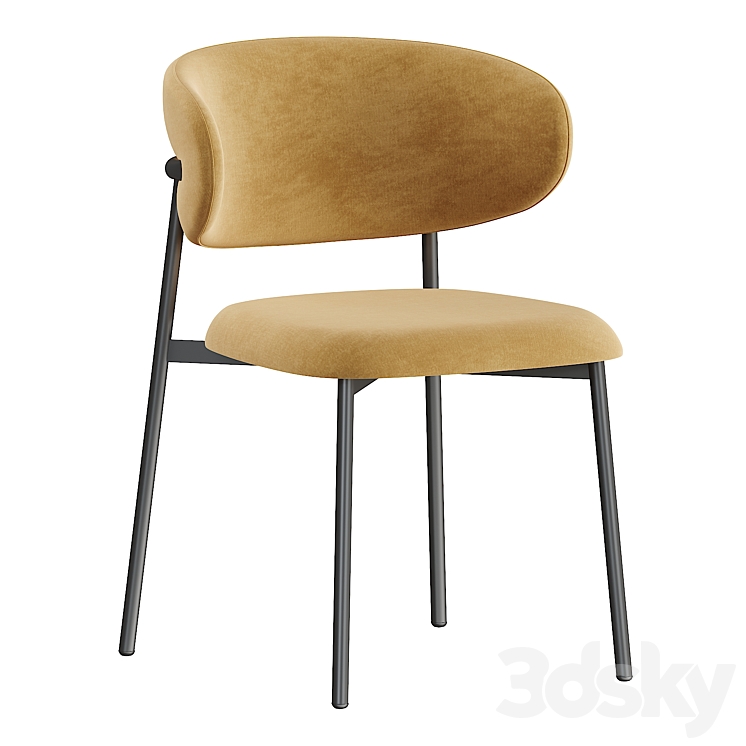 Potocco Olenadro dining chair 3DS Max Model - thumbnail 1