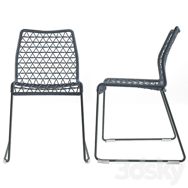 Potocco Vela Chair Outdoor 3ds Max - thumbnail 2