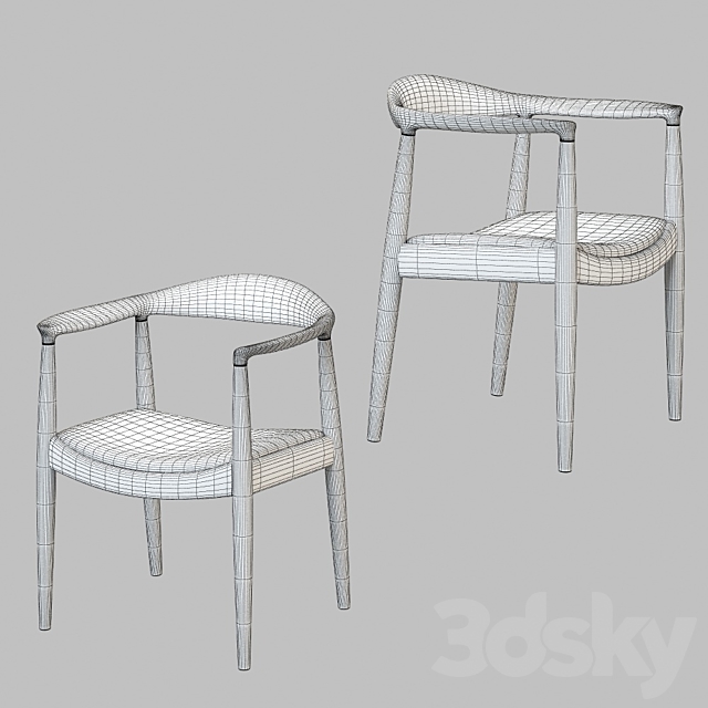 PP 503 The Chair Hans Wegner 3DSMax File - thumbnail 2