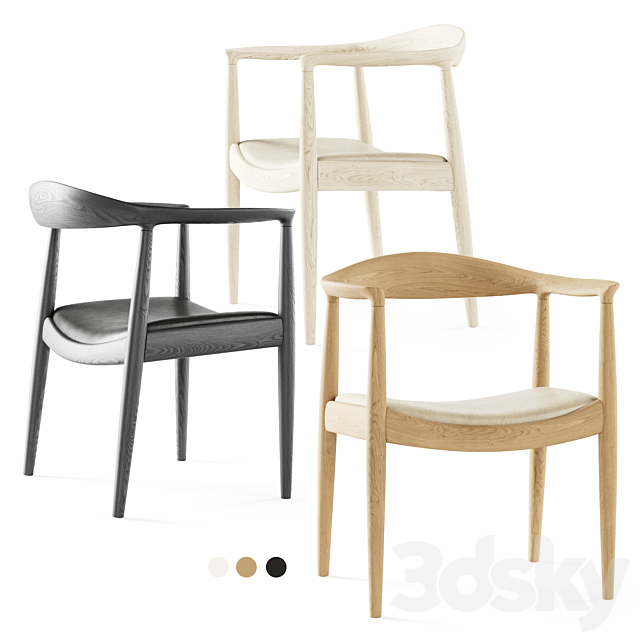 PP Mobler Wegner Chair PP503 _ Mobler chair 3DSMax File - thumbnail 1