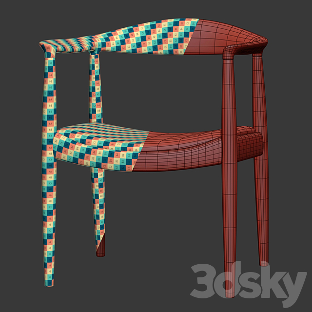 PP Mobler Wegner Chair PP503 _ Mobler chair 3DSMax File - thumbnail 5