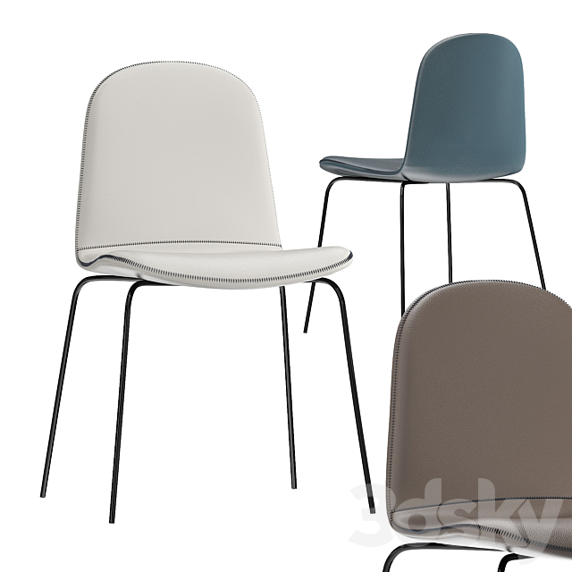 Primitivo White Chair 3ds Max - thumbnail 1