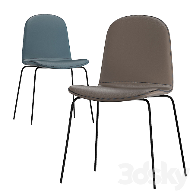 Primitivo White Chair 3ds Max - thumbnail 2