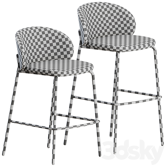 Princeton Barstool by BoConcept 3DS Max Model - thumbnail 3