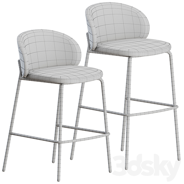 Princeton Barstool by BoConcept 3DS Max Model - thumbnail 4