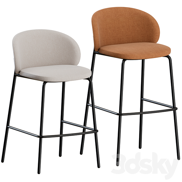 Princeton Barstool by BoConcept 3DS Max Model - thumbnail 5