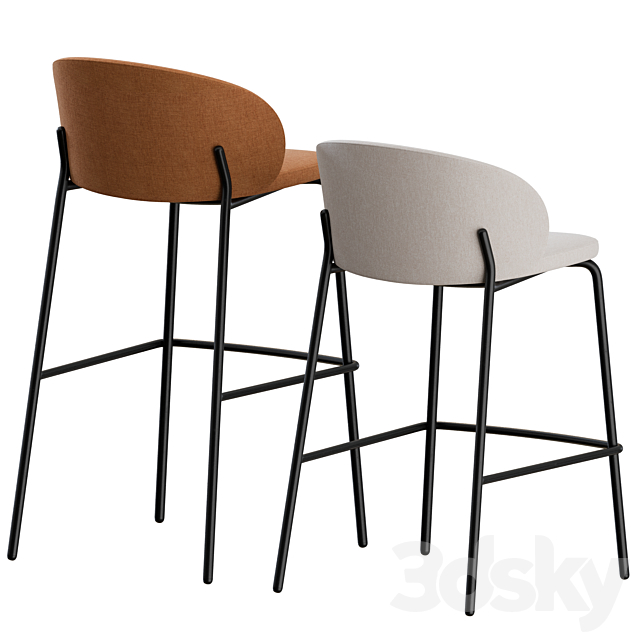 Princeton Barstool by BoConcept 3DS Max Model - thumbnail 7