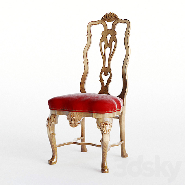 Provasi Carved Chair 3DSMax File - thumbnail 1