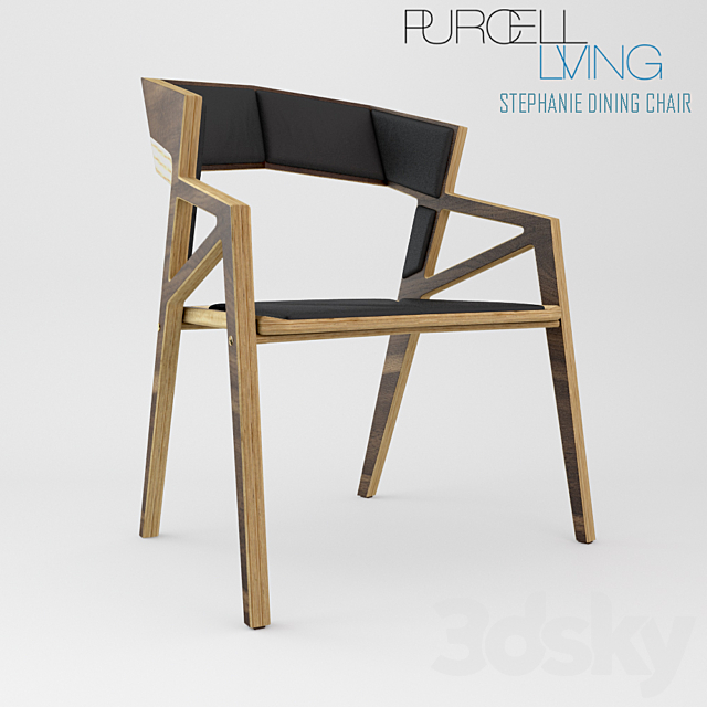 Purcell Living Stephanie dining chair 3DS Max Model - thumbnail 2