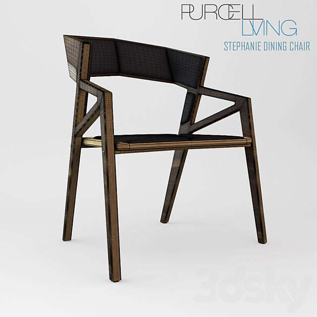 Purcell Living Stephanie dining chair 3DS Max Model - thumbnail 3