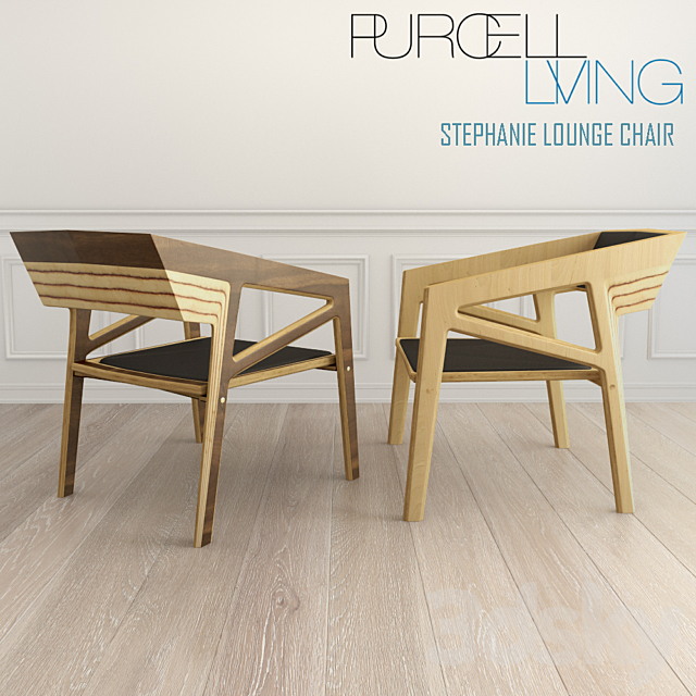 Purcell Living Stephanie Lounge Chair 3DS Max Model - thumbnail 2